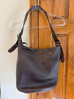 Vintage Coach Brown Duffle Sac # 9085